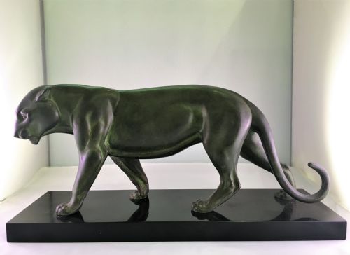 Rochard Art Deco Cougar Sculpture