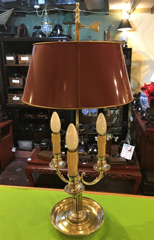 french toleware lamp c1900 - CATEGORY: ANTIQUE LIGHTING - DATED 1900