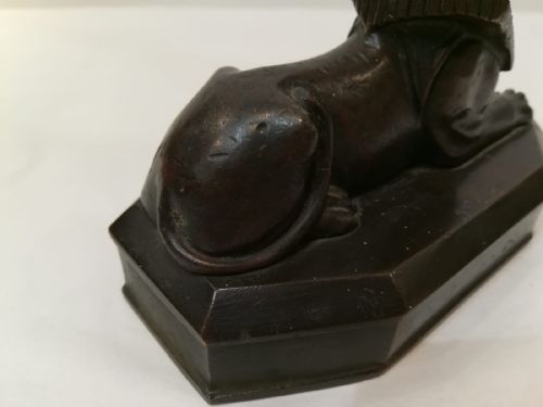 BRONZE REGENCY PERIOD DESK WEIGHT IN THE GRAND TOUR MANNER C1810 - ADDITIONAL PHOTO 2