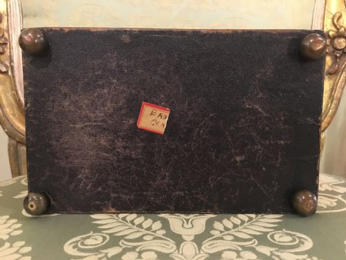 GEORGIAN TORTOISESHELL TEA CADDY TRIMMED WITH SILVER IVORY - ADDITIONAL PHOTO 2