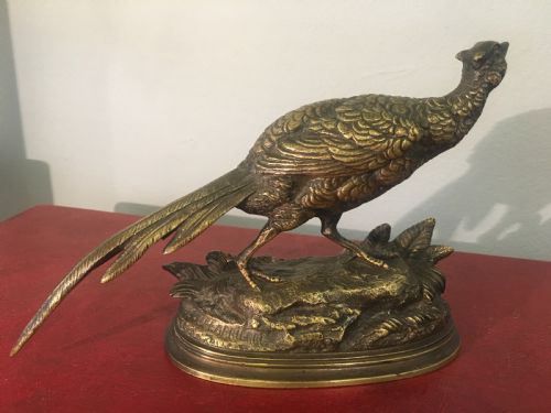 PAUL DELABRIERRE 18291912 ORIGINAL CASTING OF A PHEASANT C19TH - ADDITIONAL PHOTO 2