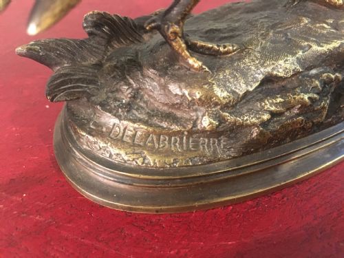 PAUL DELABRIERRE 18291912 ORIGINAL CASTING OF A PHEASANT C19TH - ADDITIONAL PHOTO 3