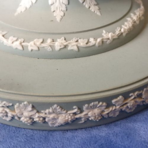 LARGE PAIR OF GREEN JASPERWARE VASES 19001920 - ADDITIONAL PHOTO 1