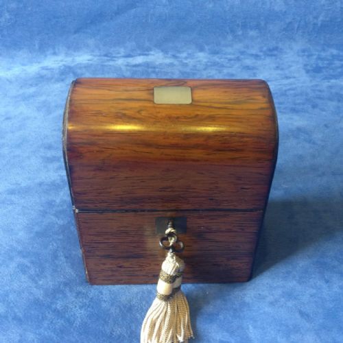 FRENCH ROSEWOOD PERFUME BOTTLE BOX C19TH - ADDITIONAL PHOTO 3