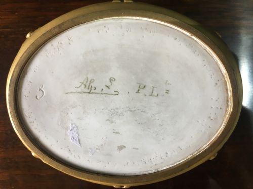 PAUL LOUCHET ART NOUVEAU GILT BRONZE MOUNTED PORCELAIN POWDER BOWL COVER PARIS 1910 - ADDITIONAL PHOTO 4