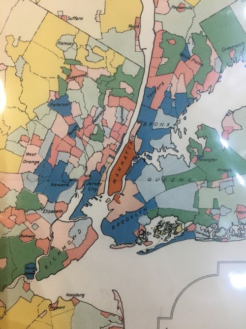 ANTIQUE MAP OF NEW YORK SHOWING LAND VALUES 1923 - ADDITIONAL PHOTO 2