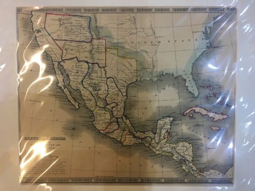 antique map of new california texas 1855 - CATEGORY: ANTIQUE MISCELLANEOUS - DATED 1850
