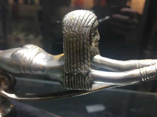 RARE FRENCH BRONZE CAR MASCOT OF AN EGYPTIAN SWIMMER 1920S - ADDITIONAL PHOTO 3