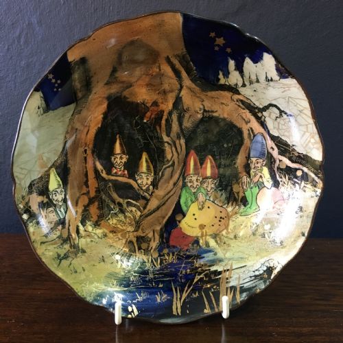 charles nake royal doulton gnomes munchies bowl c192236 - CATEGORY: ANTIQUE CERAMICS - DATED 1920