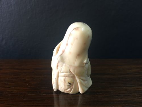 CHINESE IVORY OKIMONO OF A SAGE C19TH - ADDITIONAL PHOTO 1