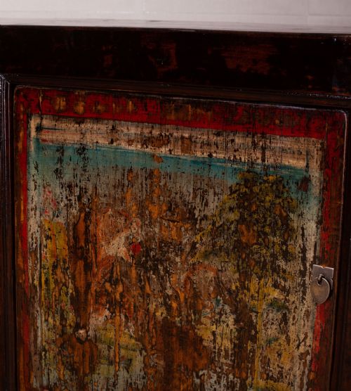 SHANXI PAINTED CABINET 3 DOORS - ADDITIONAL PHOTO 6