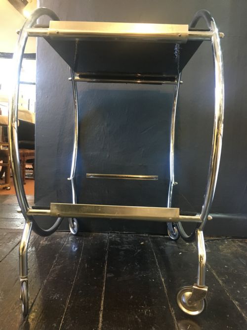 ORIGINAL ART DECO HOSTESS TROLLEY C1930 - ADDITIONAL PHOTO 1