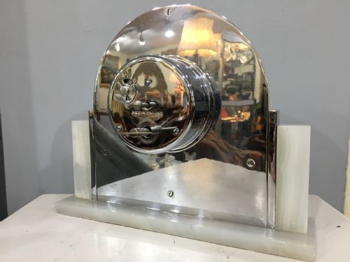 ART DECO STYLISH 8 DAY MARBLE BRACKET CLOCK C1920 - ADDITIONAL PHOTO 1