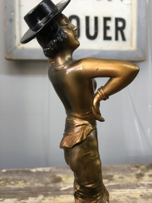 JOSEF LORENZL ORIGINAL CASTING OF A SPANISH DANCER C1930 ART DECO - ADDITIONAL PHOTO 6
