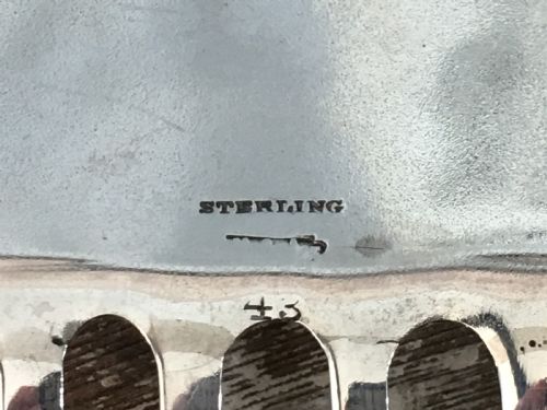 STERLING SILVER HAIR COMB USA MAKER PROBABLY KENNARD JENKS C1880 - ADDITIONAL PHOTO 2