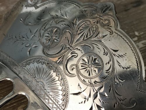 STERLING SILVER HAIR COMB USA MAKER PROBABLY KENNARD JENKS C1880 - ADDITIONAL PHOTO 4