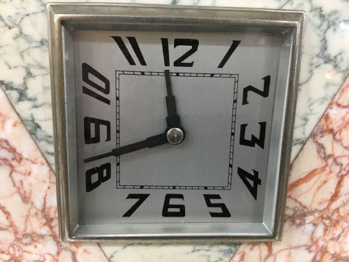 ORIGINAL FRENCH ART DECO CLOCK WITH LIONESS C192030 - ADDITIONAL PHOTO 1