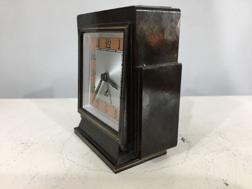 JAZ FRENCH ART DECO BAKELITE ALARM CLOCK C1930 - ADDITIONAL PHOTO 1