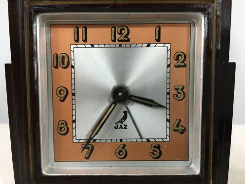 JAZ FRENCH ART DECO BAKELITE ALARM CLOCK C1930 - ADDITIONAL PHOTO 4