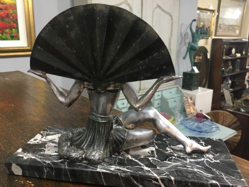 ORIGINAL FRENCH ART DECO FAN DANCER C192030 - ADDITIONAL PHOTO 3