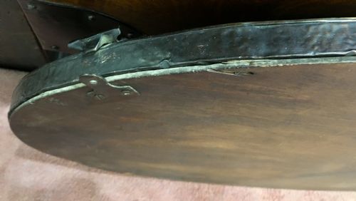 ORIGINAL ARTS CRAFTS COPPER OVERMANTLE HALL MIRROR C 1900 10 - ADDITIONAL PHOTO 3