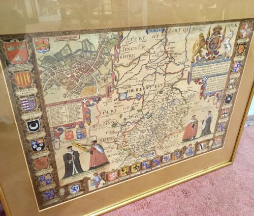 1610 MAP OF CAMBRIDGE BY JOHN SPEED - ADDITIONAL PHOTO 2