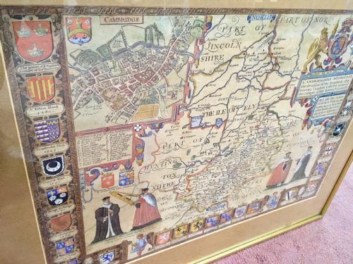 1610 MAP OF CAMBRIDGE BY JOHN SPEED - ADDITIONAL PHOTO 3