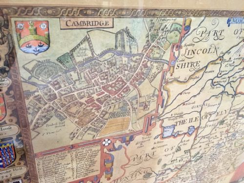 1610 MAP OF CAMBRIDGE BY JOHN SPEED - ADDITIONAL PHOTO 4