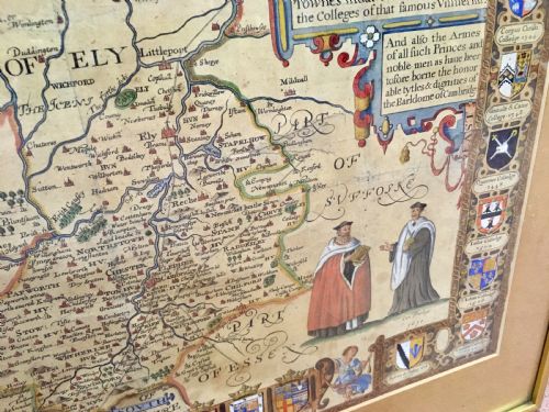 1610 MAP OF CAMBRIDGE BY JOHN SPEED - ADDITIONAL PHOTO 10