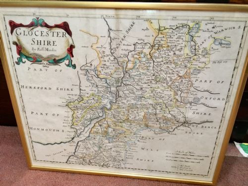 1695 MAP OF GLOUCESTERSHIRE BY ROBERT MORDEN - ADDITIONAL PHOTO 1