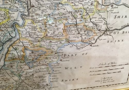 1695 MAP OF GLOUCESTERSHIRE BY ROBERT MORDEN - ADDITIONAL PHOTO 6