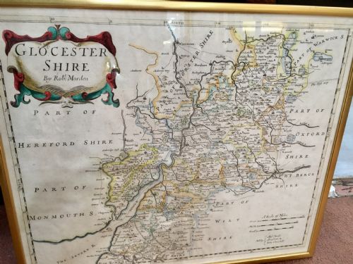 1695 MAP OF GLOUCESTERSHIRE BY ROBERT MORDEN - ADDITIONAL PHOTO 7