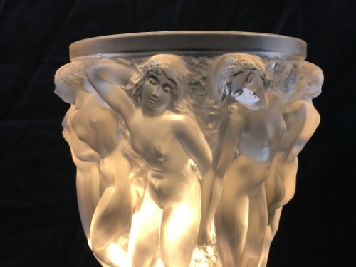 RENE LALIQUE BACCHANTES VASE IN CLEAR GLASS C1930 - ADDITIONAL PHOTO 6