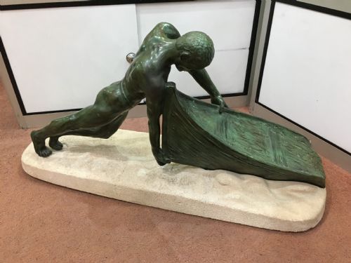 MAX LE VERRIER ORIGINAL FRENCH ART DECO SCULPTURE C192030 - ADDITIONAL PHOTO 1