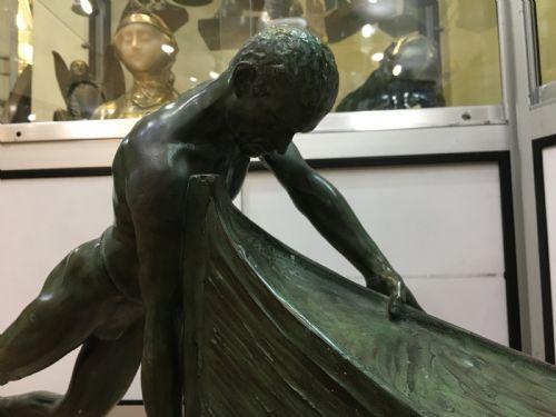 MAX LE VERRIER ORIGINAL FRENCH ART DECO SCULPTURE C192030 - ADDITIONAL PHOTO 3