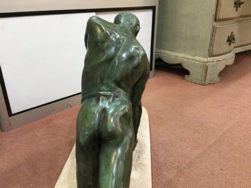 MAX LE VERRIER ORIGINAL FRENCH ART DECO SCULPTURE C192030 - ADDITIONAL PHOTO 4
