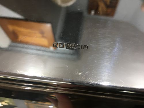 ROBERTS DONE SONS LTD LARGE ART DECO EPNS TRAY - ADDITIONAL PHOTO 4