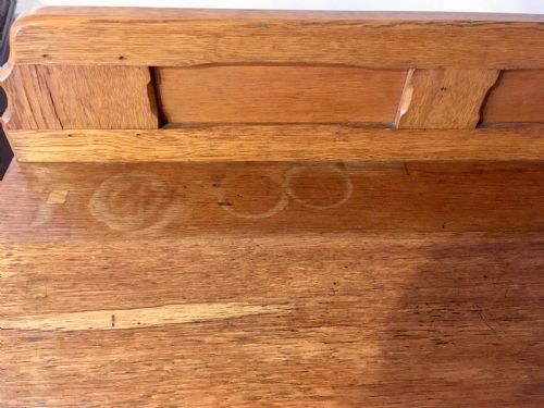 ARTS CRAFTS PERIOD HONEY COLOURED OAK CHURCH LECTERN - ADDITIONAL PHOTO 4