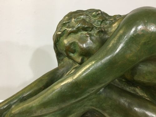 AMADEO GENNARELLI ITALIAN 18811943 FRENCH ART DECO BRONZE GIRL C192030 - ADDITIONAL PHOTO 1