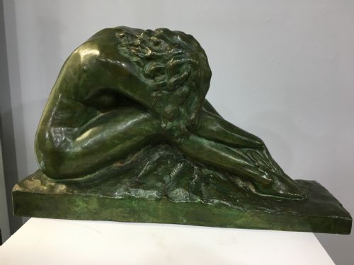 AMADEO GENNARELLI ITALIAN 18811943 FRENCH ART DECO BRONZE GIRL C192030 - ADDITIONAL PHOTO 4