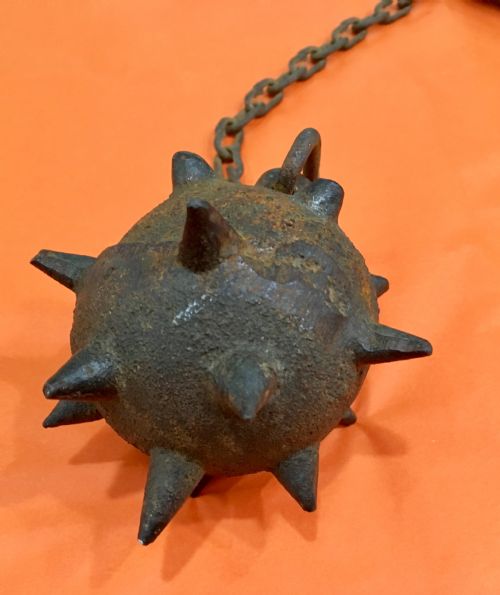 GERMAN WW1 TRENCH FIGHTING MACE FLAIL - ADDITIONAL PHOTO 1