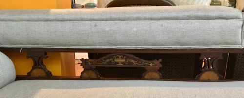 LATE VICTORIANEDWARDIAN CHAISE LONGUE WITH BOXWOOD INLAY C1900 10 - ADDITIONAL PHOTO 2