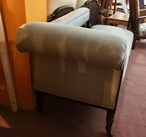 LATE VICTORIANEDWARDIAN CHAISE LONGUE WITH BOXWOOD INLAY C1900 10 - ADDITIONAL PHOTO 7
