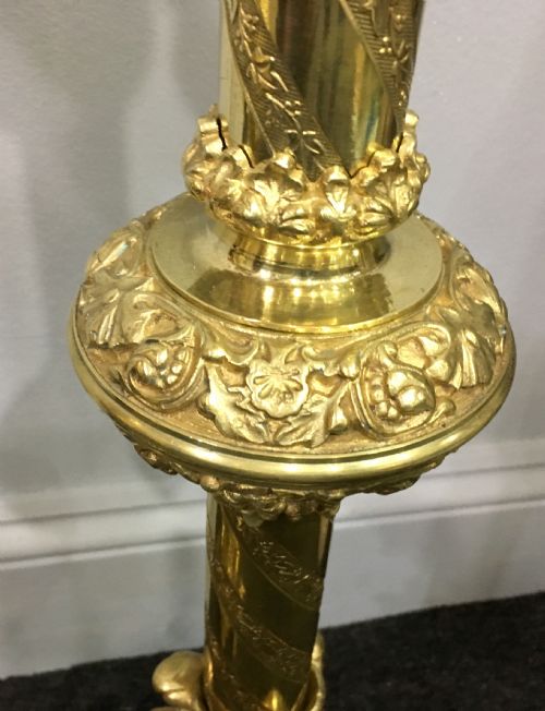 LARGE PAIR OF CHURCH LAMPS C1880 - ADDITIONAL PHOTO 2