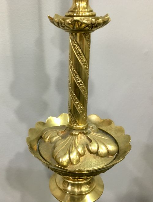 LARGE PAIR OF CHURCH LAMPS C1880 - ADDITIONAL PHOTO 5