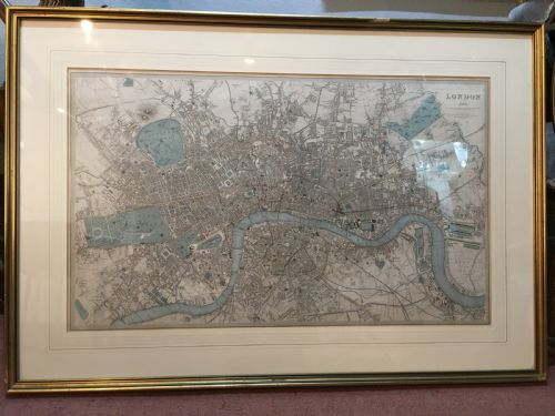 original 1846 map of central london - CATEGORY: ANTIQUE MISCELLANEOUS - DATED 1850