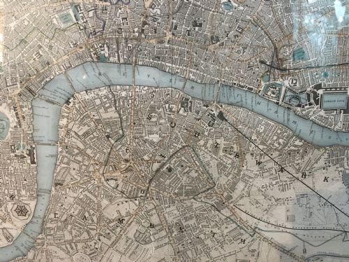 ORIGINAL 1846 MAP OF CENTRAL LONDON - ADDITIONAL PHOTO 2