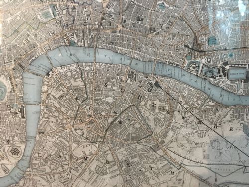 ORIGINAL 1846 MAP OF CENTRAL LONDON - ADDITIONAL PHOTO 3