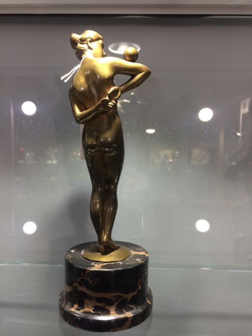 GERMAN ART NOUVEAU BRONZE UNSIGNED ORIGINAL CASTING C1910 - ADDITIONAL PHOTO 1