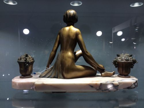 ORIGINAL FRENCH ART DECO CASTING SCANTILY CLAD GIRL C1925 - ADDITIONAL PHOTO 3